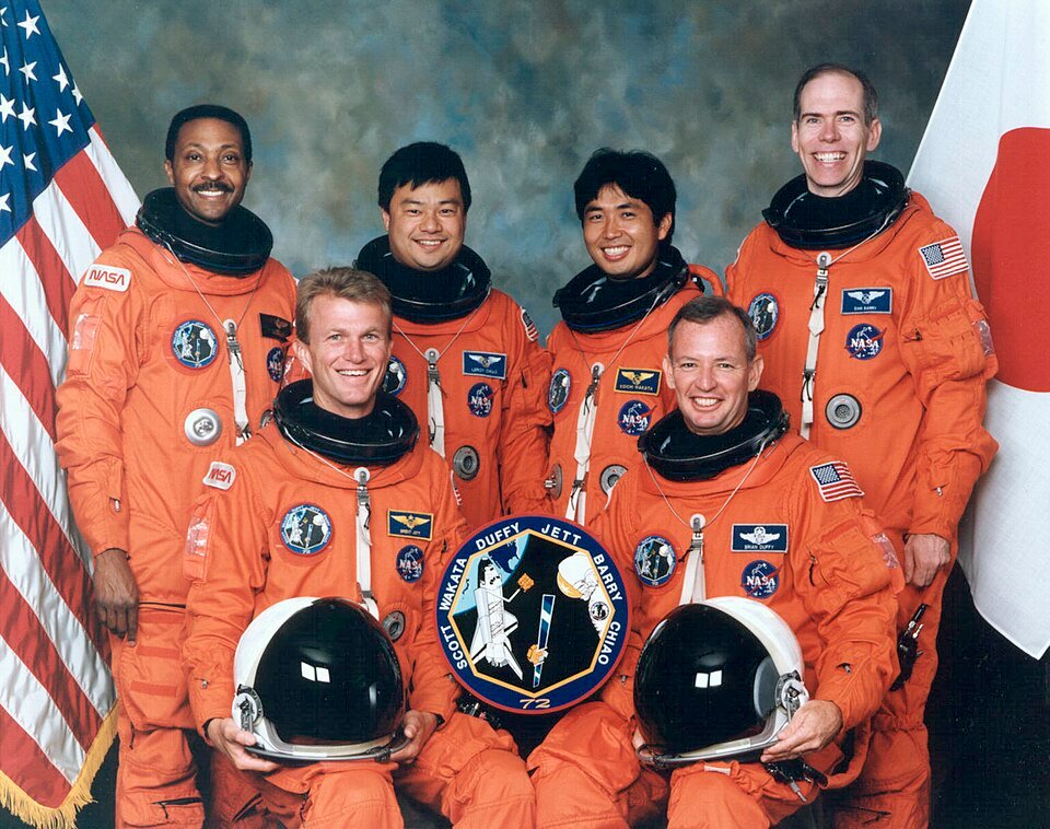 STS-72 launch operations photography