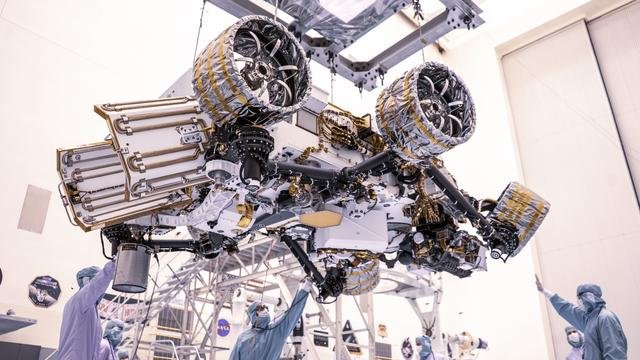 Mars 2020 Perseverance Rover Mass Properties Test