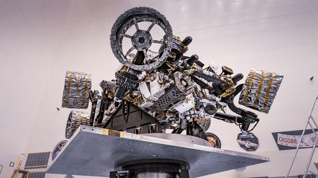 Mars 2020 Perseverance Rover Mass Properties Test