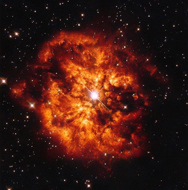 A nitrogen-rich nebula