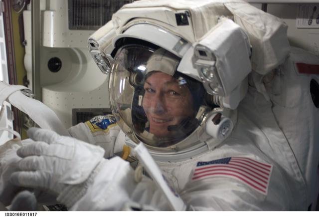 Whitson in the A/L prior to EVA 11/Bravo