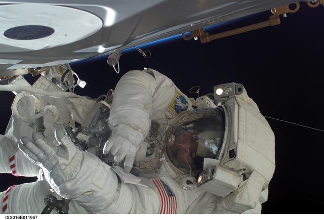 Tani during EVA 11/Bravo